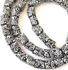 Amazing Ghana Matched Black And White Zen Recycled African Glass Trade Beads