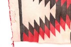 Antique Navajo Rug Native American Indian Eye Dazzler 37x19  Vtg Textile Weaving