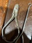 Vintage Antique Sewing Basket Tool Lot  Nippers  Scissors  Hooks  Awl  Stamped