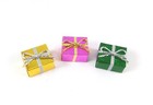 Dollhouse Miniature Set Of 3 Pretty Gifts   B0225
