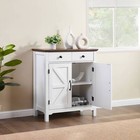 Stoready Wood Sideboard Buffet Cabinet With Adjustable Shelf And 2 Doors