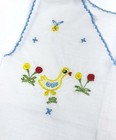 Vintage Baby Vest 12 18 24 Months Embroidered Spring Duck Boy Girl Handmade Euc