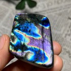 74g  Natural Purple Labradorite Quartz Crystal Stone Specimen Healing