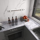 Grey Marble Contact Paper  23 6 x 393  Gray Marble Wallpaper Peel And Stick     