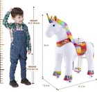 Ponycycle Ride-on Unicorn Model X32 Kids Plush Riding Toy Rainbow Mane New 