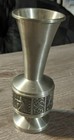 Vintage Norwegian Pewter Metal Viking Vase Norway  Scandinavian Art