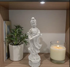 Blanc De Chine Guanyin Kwan Yin Porcelain Figurine Omc Mexico 14 5   