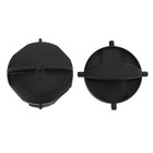 2pcs Rv Sewer Cap Leakproof Snap On Double Ear Type Anti Aging Plastic Hose 