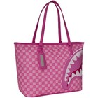Sprayground New Faces Pink Check Tote Bag    new Pink Large Shoulder Travel Bag