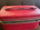 Vtg Samsonite Fashionaire Train Case  Pink Cosmetic Luggage Suitcase Tray Mcm