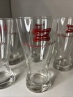 7 Vintage Miller High Life Champagne Of Bottle Beer Bar Glasses 5-3 4  Set Of 7