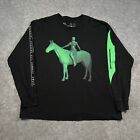 Beyonce Renaissance World Tour Long Sleeve T Shirt Xl Black Green Horse 2023
