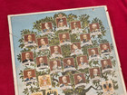 Rare Imperial Germany Lithograph Print Leaders Family Tree Patriotic Eagle 1900s