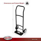 Milwaukee Hand Truck Dolly 300 Lb Heavy Duty Metal Lightweight Roll Moving Cart