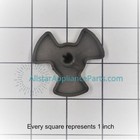 Ge Microwave Glass Tray Drive Coupler Wb06x10138