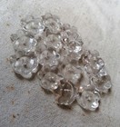 Antique Czech Glass Buttons - Vintage - Art-deco - 1920  s-1930  s  16pcs  - H248