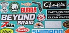 34  - Different   Authentic - Sport Fishing Decals Lot - Offshore Vinyl Stickers