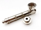 Metal Smoking Pipe Nickel Brass Bowl Silver Glass Pipes Wood Stone  3 4  Screens
