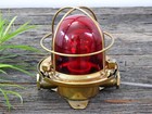 Ship Salvaged Old Brass Finish Vintage Indoor outdoor Ceiling Deck Light Russian