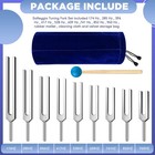Solfeggio Tuning Fork Set - 9 Tuning Forks Perfect For Dna Healing Soul Purpose 