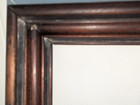 Vtg Antique Rustic Walnut Wood Painting Picture Frame Fits 11 X 9 In