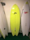 Rusty Surfboards 6   5   x23   x3 18    419 Fish - Highlighter Yellow - Brand New Custom
