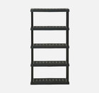 Hart Plastic 5-tier Shelf 36  W X 18  D X 72  H  Up To 750 Lb Total Capacity