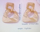 Gold Plated Jewelry Set Necklace   Earrings Heart Shape Elegant Gift Women