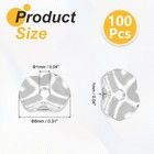 8mm 100pcs Silver Spacer Disc Beads