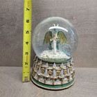 Fantasy Dragon Snow Globe Runes Sword San Francisco Music Box Crystal Visions
