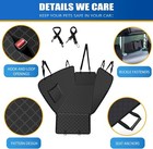 Dog Car Back Seat Cover Storage Pocket Pet Seat Hammock Protect For Suv   Truck