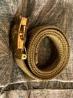 Vintage 30    Waist Boy Scout Green Belt Buckle Bsa Solid Brass American Made