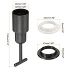 1set E14 Socket Ring Removal Tool T Type With Lamp Shade Socket Rings Black
