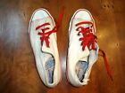Vtg 1960s Made Usa Converse Size 6 1 2 Coach Low Tops Men   s White Womens 8 1 2