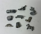 Assorted Monopoly Metal Cast Or Pewter Game Pieces Lot Of 25