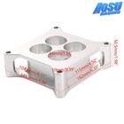Silver Aluminum 4150 Cnc Square Bore 4 Port Carburetor Spacer 2  Thickness New