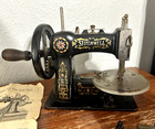 Stitchwell Antique Child   s Miniature Cast Iron Sewing Machine W instructions