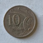 1982 Australia Coin-10 Cents-copper-nickel Decimal-lyrebird Reverse-km 66