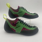 Saltic Climbing Shoes Green Red Leather Lace-up Us 6 5 Eu 40 5