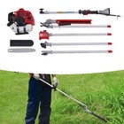 Gas Powered Pole Saw Brush Cutter Gas Hedge Trimmer For Tree Weed Garden 51 7cc