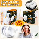 Hook And Loop Tape Nylon 32 Ft 1 Inch Adhesive Strips White 2 Rolls Reusable