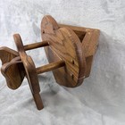 Solid Oak Quilt Rack Corner Wall Mount Wooden Blanket Holder Heavy Duty