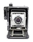 Graflex Crown Graphic 4x5 Camera With 135mm Lens   Film   Holders  0119