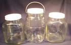 Anchor Hocking Hazel Atlas Owens Illinois Hoosier Canister Cookie Glass Jar Lid