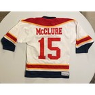 Vtg Usa Made Greensboro Junior Monarchs Hockey Jersey Youth L White Rare