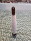 Antique Wooden Spool Spindle Thread Bobbins 7 5  Textile Mill W  Some White Yarn