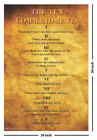 The Ten Commandments Poster 24  X 36 