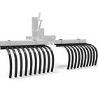 Landscape Rake Implement For Atv utv Removal Of Rock Grass Bunches And Debris