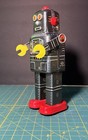 Sy Yoneya Mechanical Walking Robot Tin Toy Fully Functional  See Video 