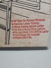 Vintage Werner Sta Safe Aluminum Stand Off Stabilizer Extension Ladder  45  Span